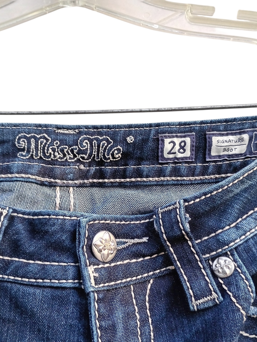 Miss Me Embellished Flare Jeans sz 28 - Picture 3 of 10